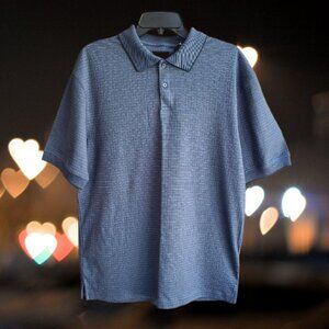 HUDSON RIVER Men’s Polo Shirt Short Sleeves Blue Size M